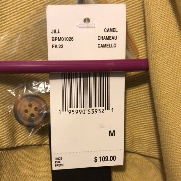 Buffalo David Bitton size medium denim button up yellow - Picture 3 of 7